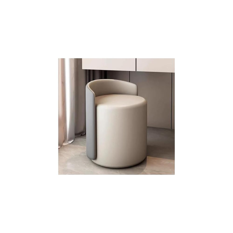 Modern Living Room Stool Padded Dining Chair Round Makeup Stool for Bedroom Shoe Changing Dining Table Chair