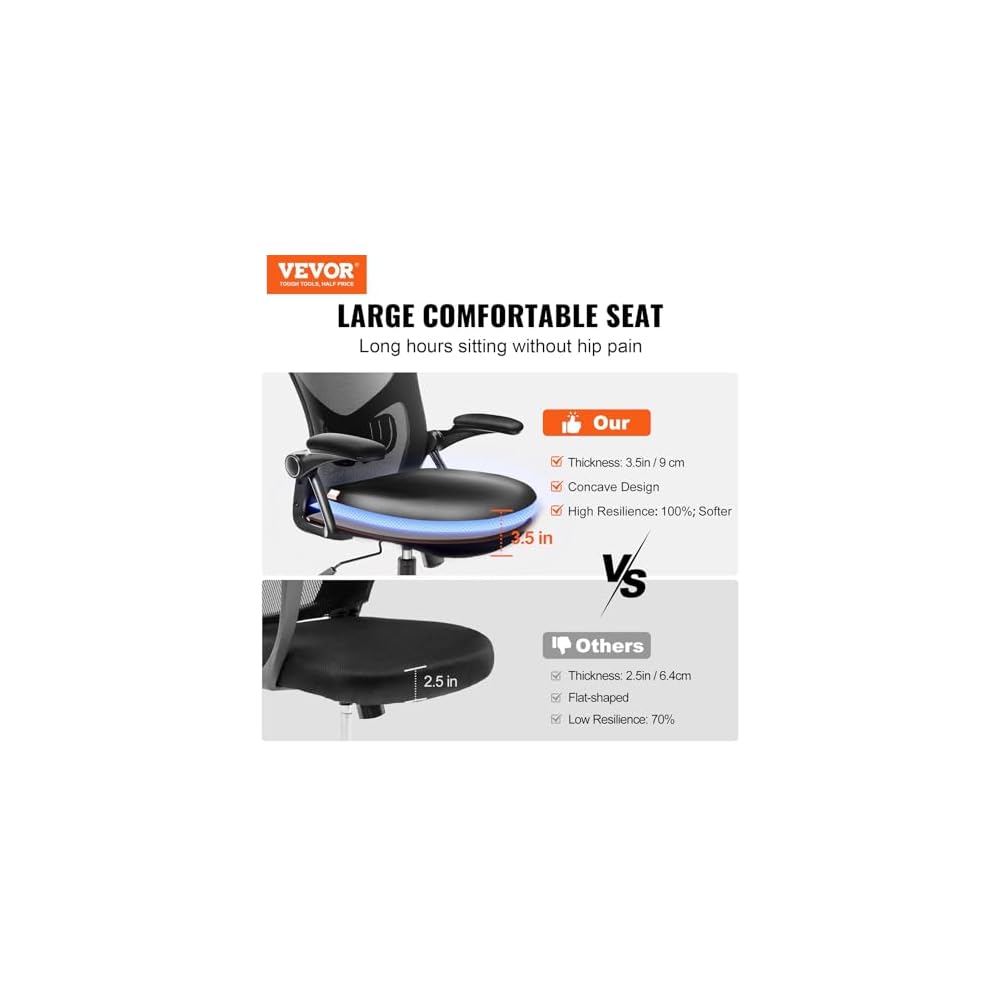 Computer Chair Simple Modern Home Office Chair Comfy Branch Ergonomic Chair Office Office Chair Ergonomic Work Chair for Home, Bedrooms, Office, Study, Student