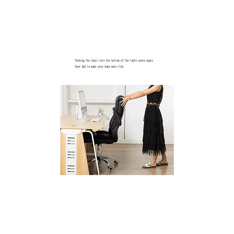 Executive Swivel Office Chair Computer Chair Home Fabric Chair Writing Stool Learning Bedroom Desk Lazy Seat Office Chair Comfortable Sedentary Comfortable and Healthy Waist Support Chair