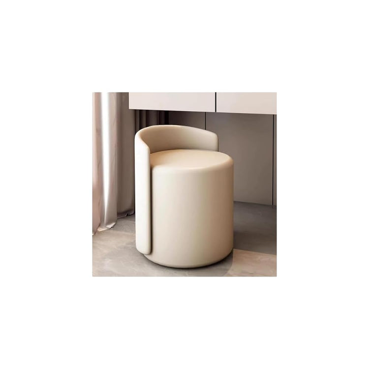 Modern Living Room Stool Padded Dining Chair Round Makeup Stool for Bedroom Shoe Changing Dining Table Chair