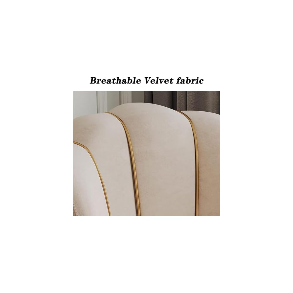 Office Chair Gaming Chair Computer Chair Adjustable Height Swivel Chair,Velvet Upholstered Armchair Modern Tufted Computer Chair,Ergonomic Task Chair for Home and Office Working or Studying (Color :