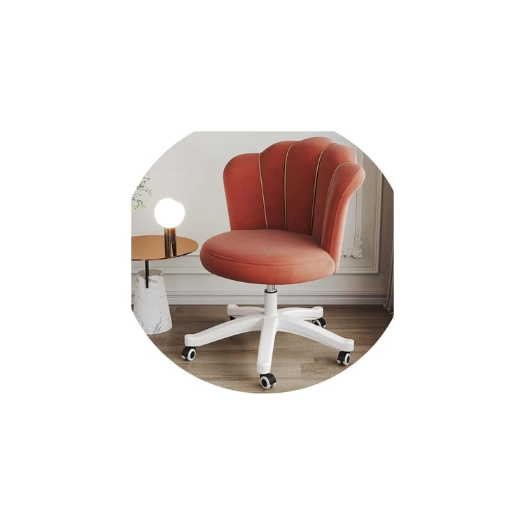 Office Chair Gaming Chair Computer Chair Adjustable Height Swivel Chair,Velvet Upholstered Armchair Modern Tufted Computer Chair,Ergonomic Task Chair for Home and Office Working or Studying (Color :