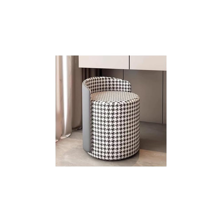 Modern Living Room Stool Padded Dining Chair Round Makeup Stool for Bedroom Shoe Changing Dining Table Chair