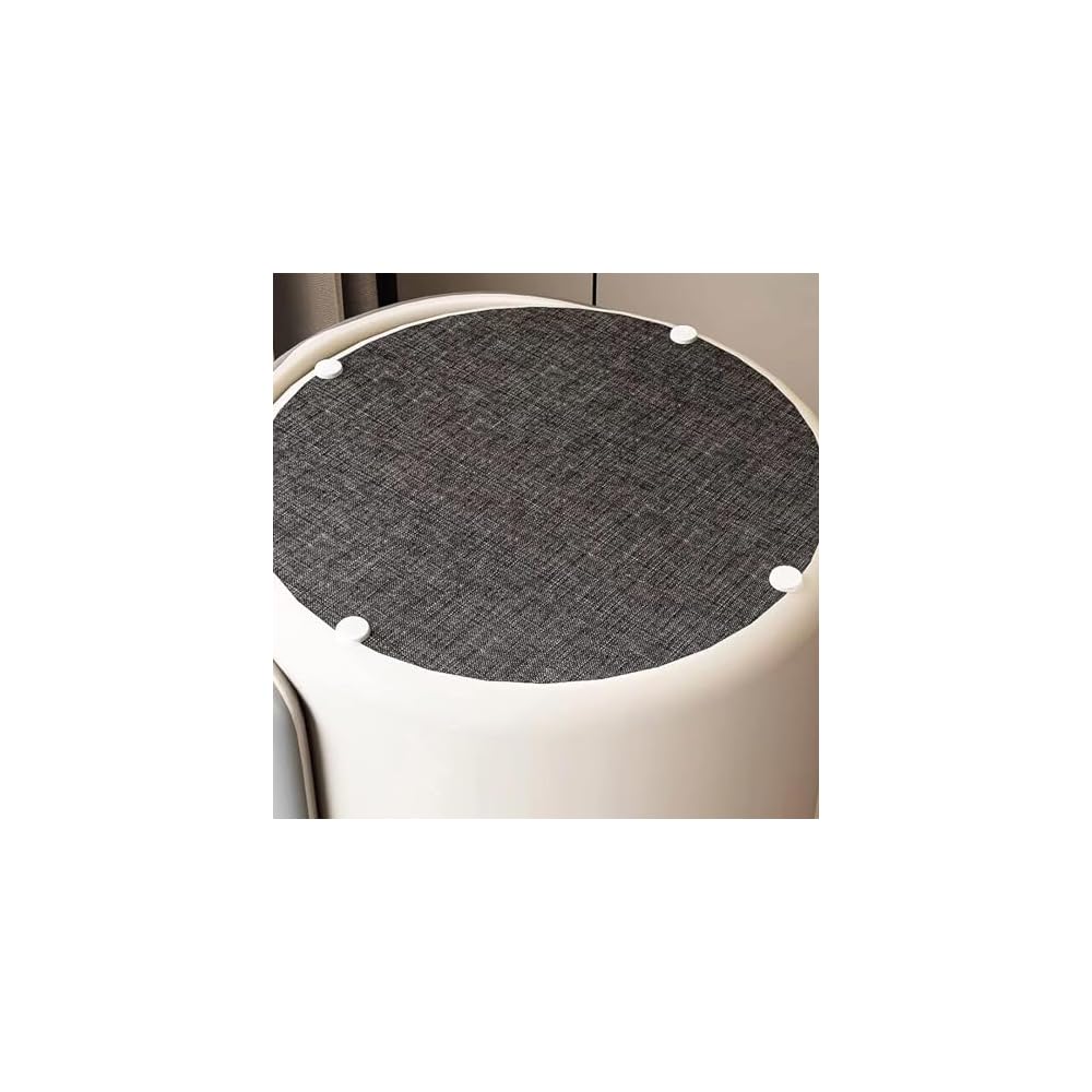 Modern Living Room Stool Padded Dining Chair Round Makeup Stool for Bedroom Shoe Changing Dining Table Chair