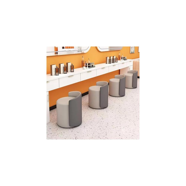 Modern Living Room Stool Padded Dining Chair Round Makeup Stool for Bedroom Shoe Changing Dining Table Chair