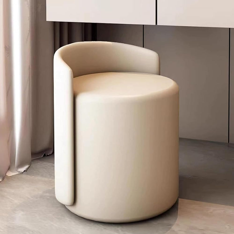 Modern Living Room Stool Padded Dining Chair Round Makeup Stool for Bedroom Shoe Changing Dining Table Chair