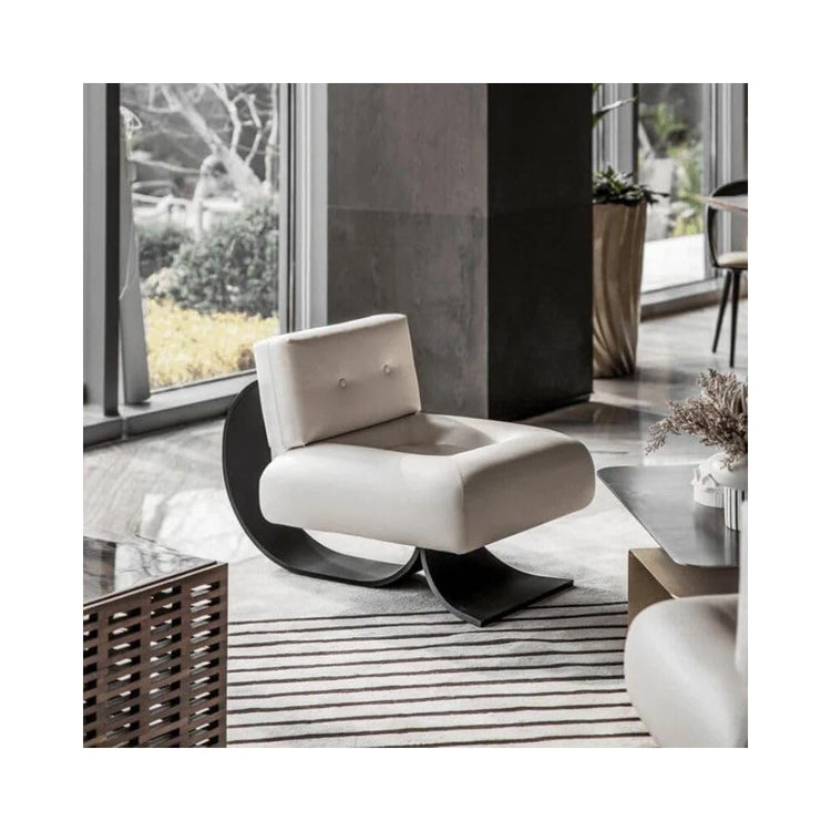 Modern Minimalist Recliner Chair – Comfortable, Stylish Lounge & Reading Chair for Living Room White Chair